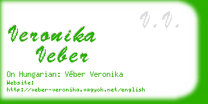 veronika veber business card