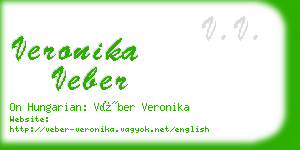 veronika veber business card